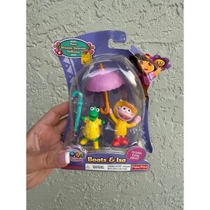 Vintage Fisher-Price Dora Window Surprises Dollhouse Boots Isa Figure Pack